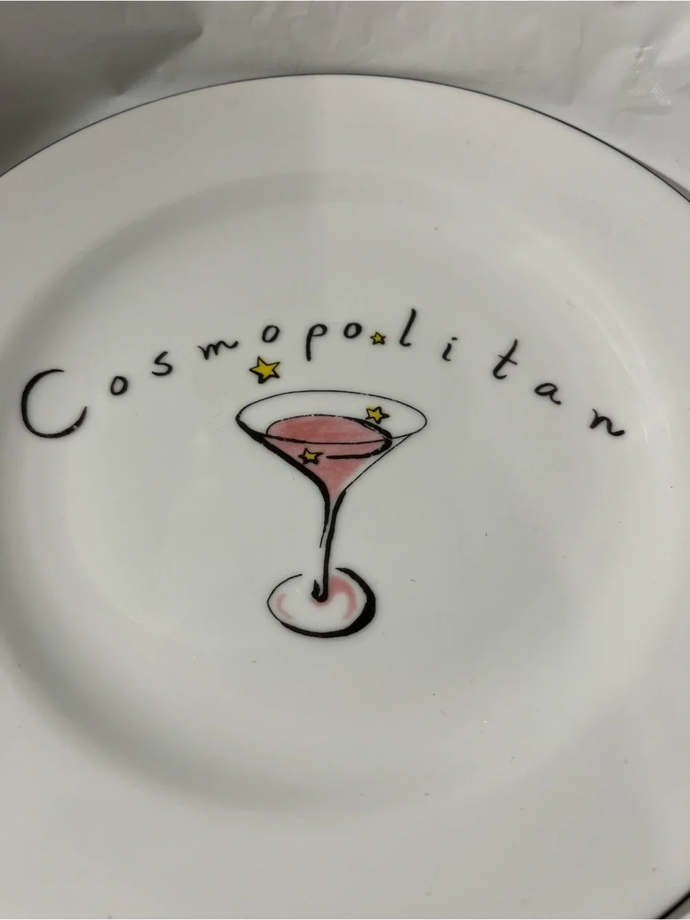 Cosmopolitan Pink Cocktail Decorative Dish Pottery Barn